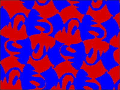 Student-made tessellation created with paint tools